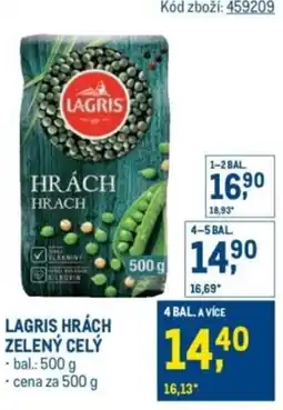 Makro Lagris hrách zelený celý nabídka