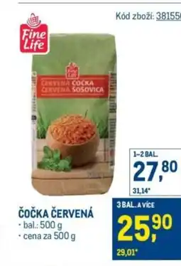 Makro Fine Life Čočka červená nabídka