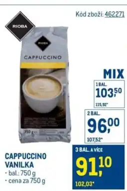 Makro Cappuccino vanilka nabídka