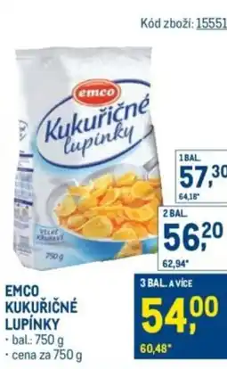 Makro Emco kukuřičné lupínky nabídka