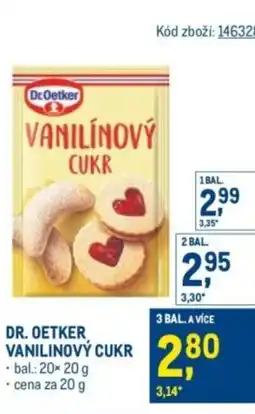 Makro Dr. oetker vanilinový cukr nabídka