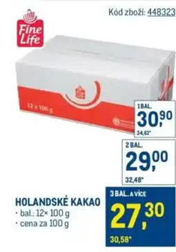 Makro Fine Life Holandské kakao nabídka