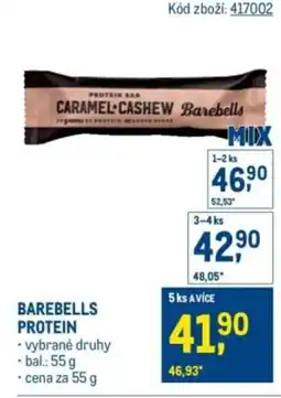 Makro Barebells protein nabídka
