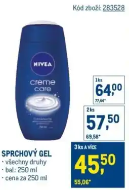 Makro NIVEA Sprchový gel nabídka