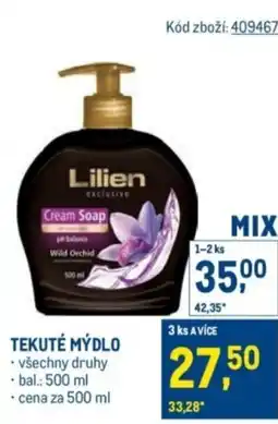 Makro Lilien Tekuté mýdlo nabídka