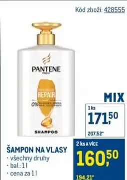 Makro PANTENE Šampon na vlasy nabídka