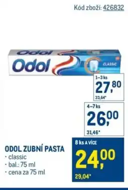 Makro Odol zubní pasta nabídka