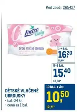 Makro Dětské vlhčené ubrousky nabídka