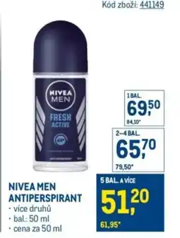 Makro Nivea men antiperspirant nabídka