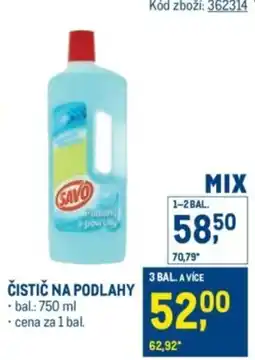 Makro SAVO Čistič na podlahy nabídka