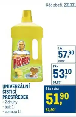 Makro MR. PROPER Univerzální čisticí prostředek nabídka