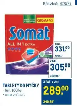 Makro Somat Tablety do myčky nabídka
