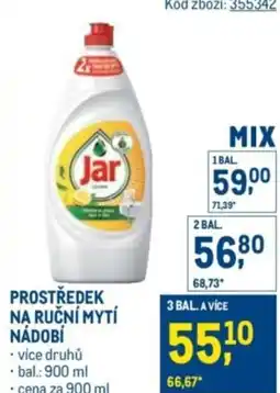 Makro Jar Prostředek na ruční mytí nádobí nabídka