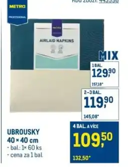Makro Ubrousky 40×40 cm nabídka