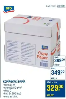 Makro Aro Kopírovací papír nabídka