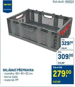 Makro Skládací přepravka nabídka