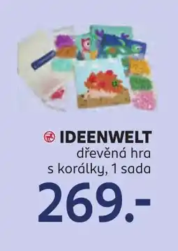 Rossmann IDEENWELT dřevěná hra s korálky nabídka