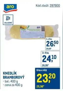 Makro Knedlík bramborový nabídka