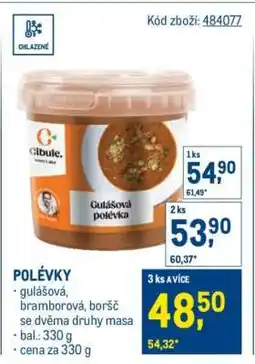 Makro Gulášová polévka nabídka
