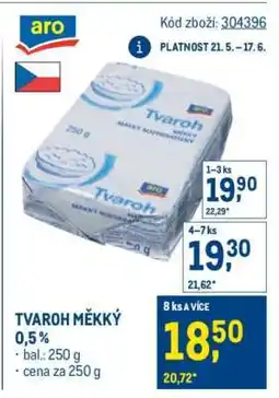 Makro TVAROH MĚKKÝ 0,5% nabídka