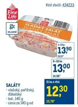 Makro Vlašský salát nabídka