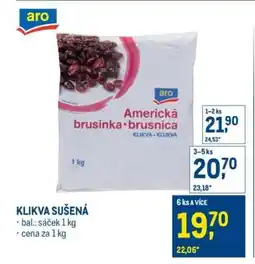Makro KLIKVA SUŠENÁ nabídka