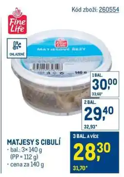 Makro Matjesy s cibulí nabídka