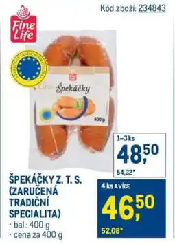 Makro Špekáčky Z. T. S. (zaručená tradiční specialita) nabídka