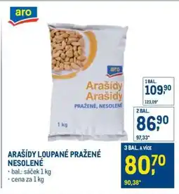 Makro ARAŠÍDY LOUPANÉ PRAŽENÉ NESOLENÉ nabídka