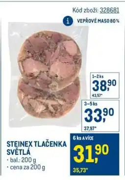 Makro STEJNEK TLAČENKA SVĚTLÁ nabídka