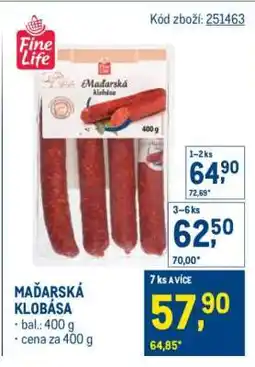 Makro Maďarská klobása nabídka