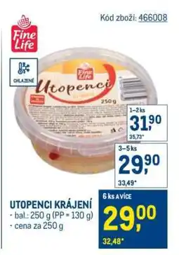 Makro Utopenci krájení nabídka