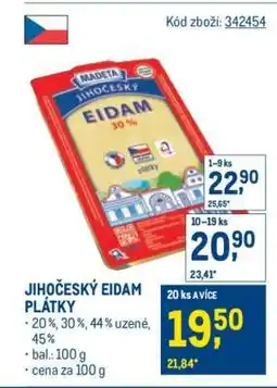 Makro Jihočeský eidam plátky nabídka