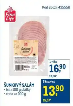 Makro Šunkový salám nabídka