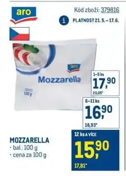 Makro Mozzarella nabídka