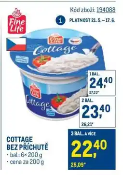 Makro COTTAGE BEZ PŘÍCHUTĚ nabídka