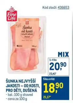 Makro ŠUNKA NEJVYŠŠÍ JAKOSTI – OD KOSTI, PRO DĚTI, DUŠENÁ nabídka