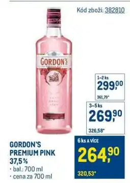 Makro GORDON'S PREMIUM PINK nabídka