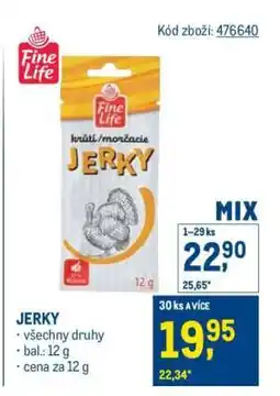 Makro Jerky nabídka