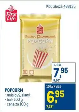 Makro Popcorn nabídka