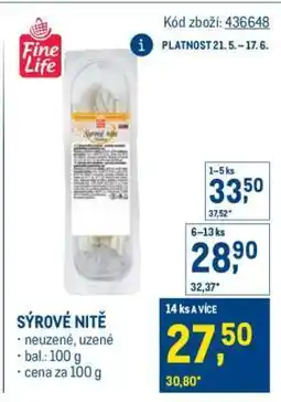 Makro Sýrové nitě nabídka