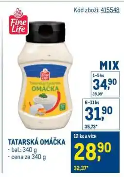 Makro Tatarská omáčka nabídka