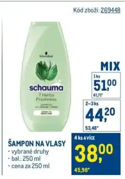 Makro Šampon na vlasy nabídka
