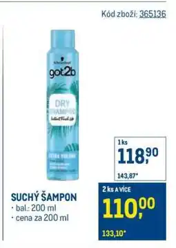 Makro Suchý šampon nabídka