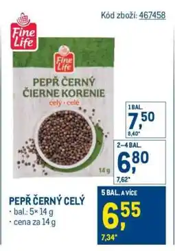 Makro Pepř černý celý nabídka