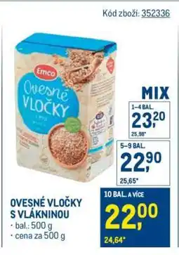 Makro Ovesné vločky s vlákninou nabídka