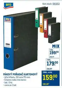 Makro PÁKOVÝ POŘADAČ KARTONOVÝ nabídka