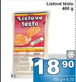 Jip Listové těsto nabídka
