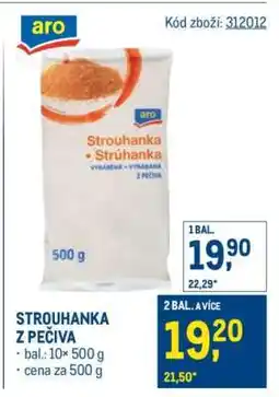Makro Strouhanka z pečiva nabídka