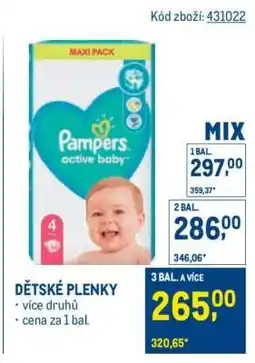 Makro Dětské plenky nabídka